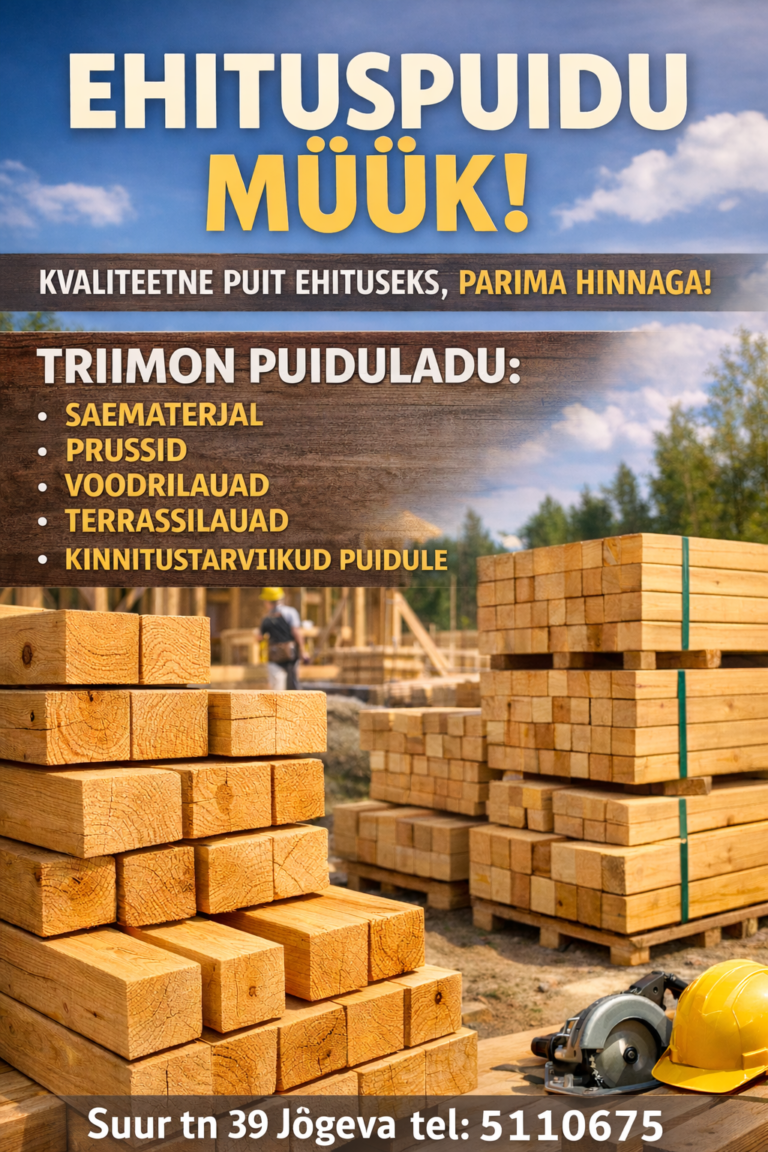 Saematerjali müük jõgevamaal